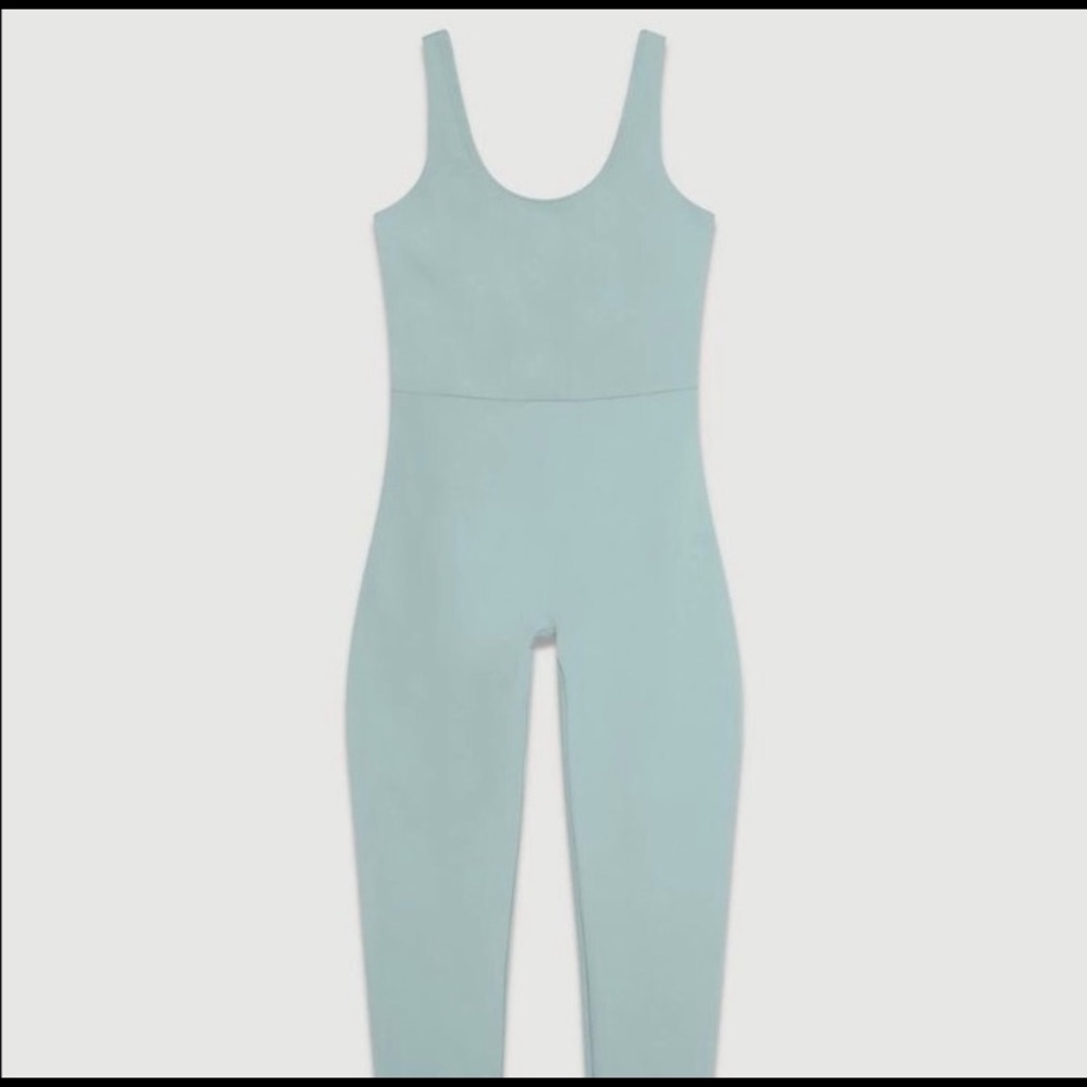 Girlfriend Collective Scoop Unitard Pond NWOT